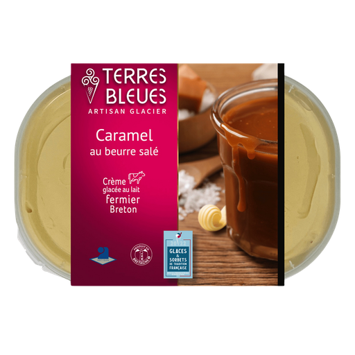 [3760088753003] TERRES BLEUES Salted Butter Caramel Ice Cream 415 g