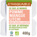 ETHIQUABLE Organic apple mango lychee fruit puree 4x100g