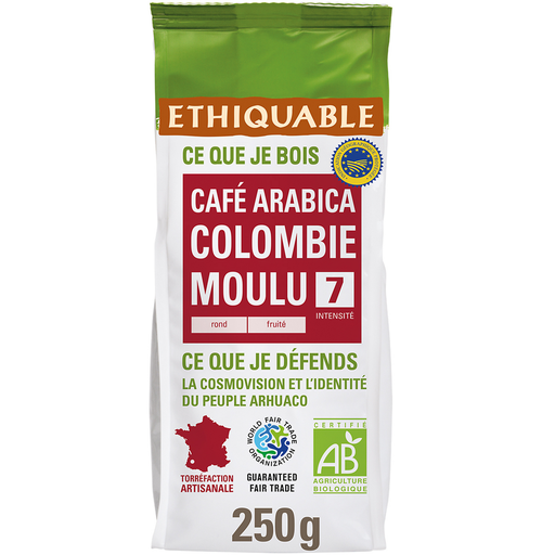 [3760091723031] ETHIQUABLE Café moulu origine Colombie BIO N°7 250 g