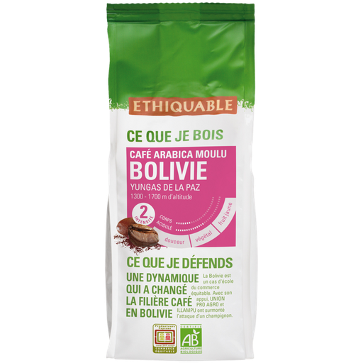 [3760091725769] ETHIQUABLE Café moulu bio Bolivie gourmand vanille 250 g