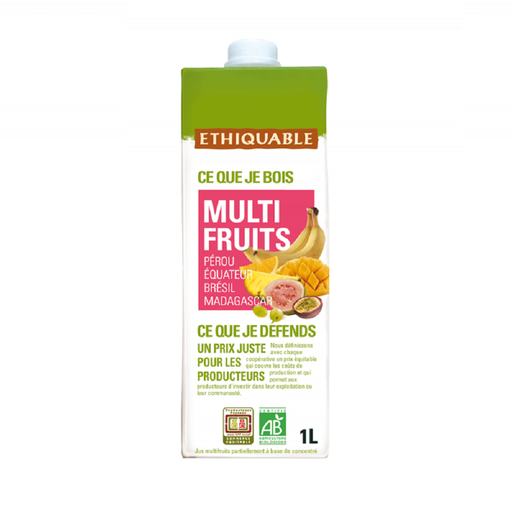 [3760091727251] ETHIQUABKE Jus multifruits BIO 1 L
