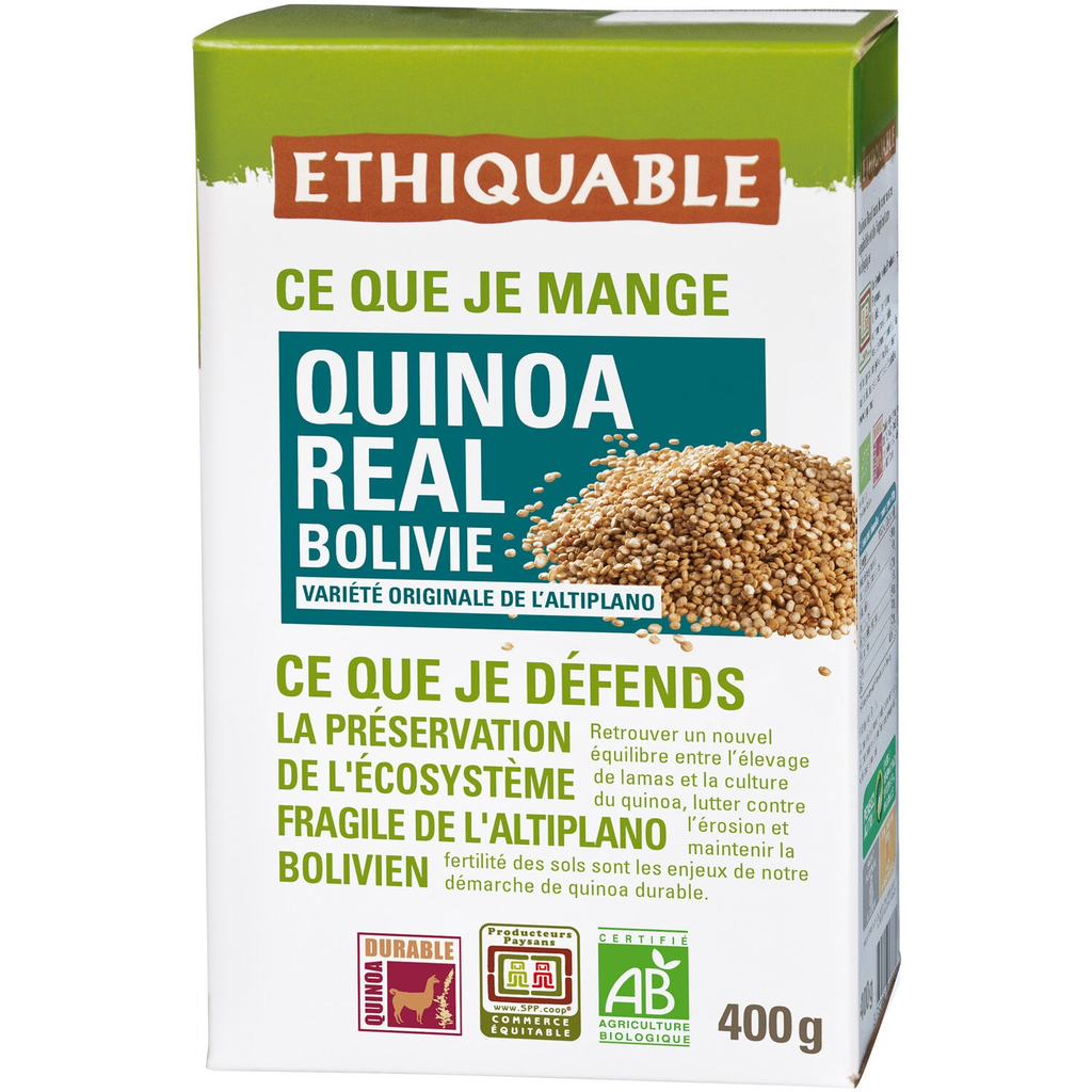 ETHIQUABLE Quinoa Real Bolívia Bio 400 g