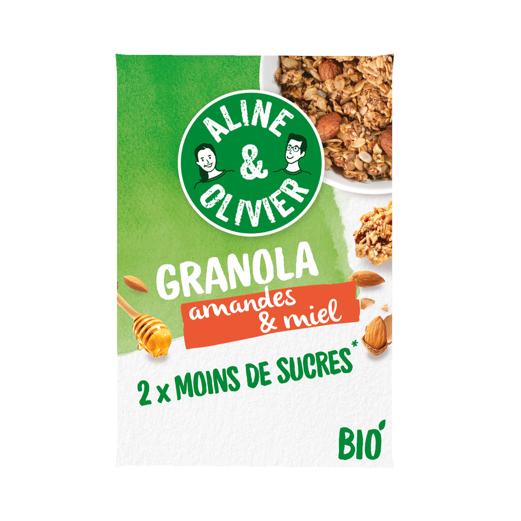 ALINE & OLIVIER Mon Granola amandes et miel BIO 310 g