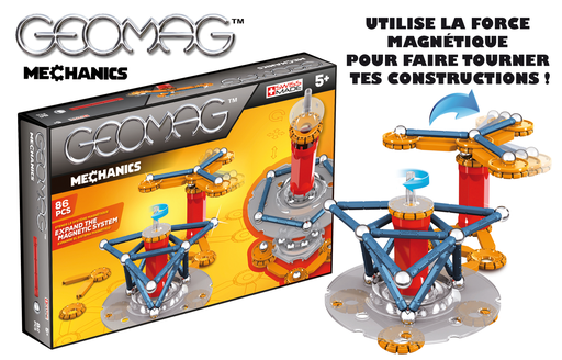 [0871772007210] GEOMAG Magnetic Construction Set Mechanics 86 pieces
