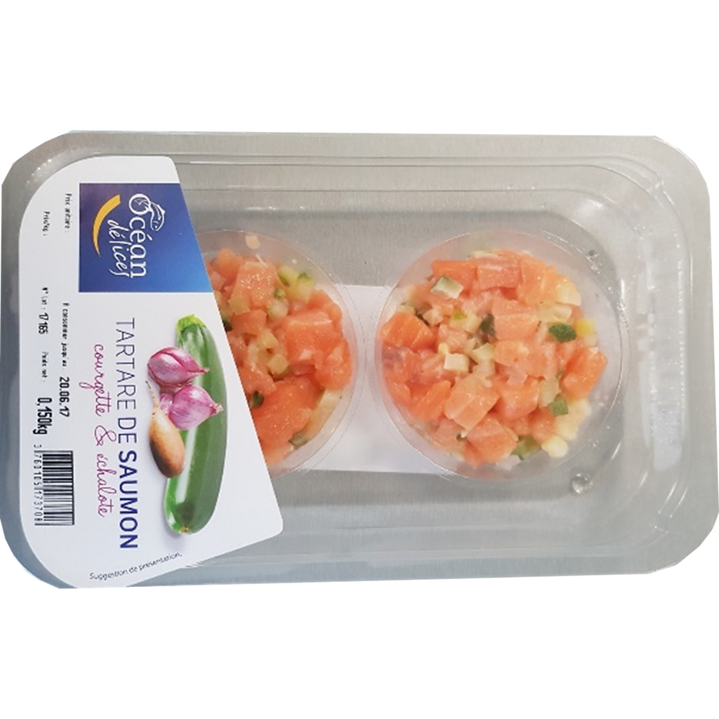 OCEAN DELICES Tartare Saumon Courgette Échalote 150 g