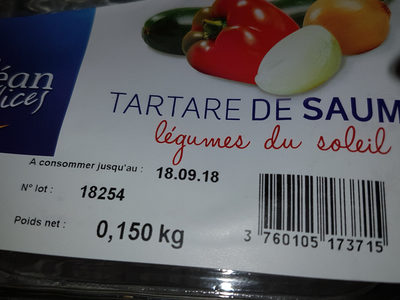 OCEAN DELICES Salmon Tartare with Mediterranean Vegetables 150 g