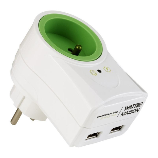 [3760110682677] WATT&CO Chargeur 2Usb X 2A