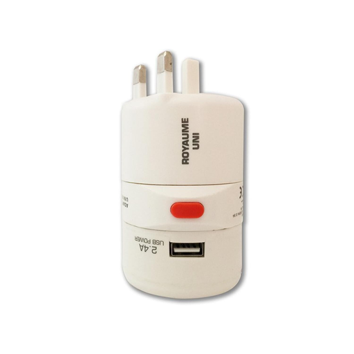 [3760110684749] SELECTION BRICO-TRAVO Universal Travel USB Adapter 150 countries, l'adaptateur USB