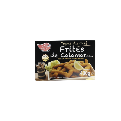 [3760114350220] GOLFO NUEVO Frites de calamar panés 400 g