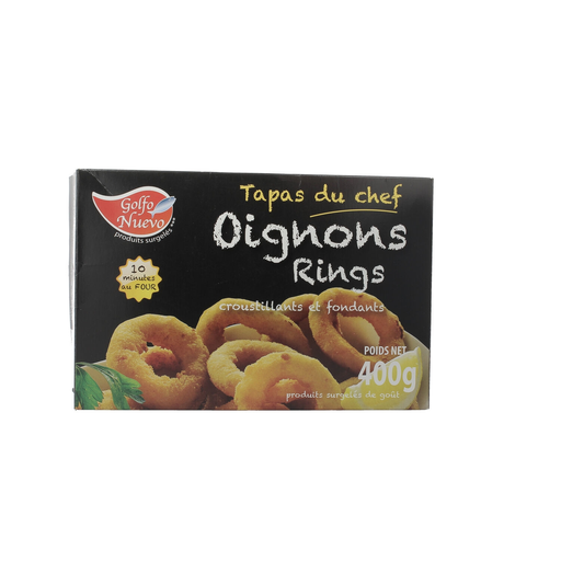 [3760114350237] GOLFO GOURMET Oignons Rings panés 400 g