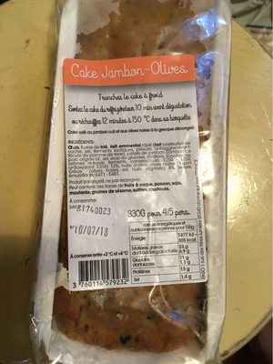 FRAIS EMBALLE Bolo de Fiambre e Azeitona 330 g