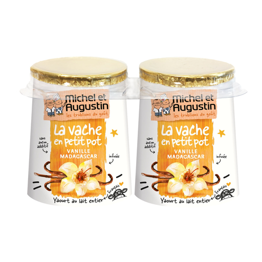 [3760122960404] MICHEL ET AUGUSTIN Madagascar Vanilla Yogurt 2 pots of 125 g