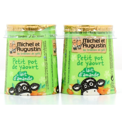 [3760122960442] MICHEL & AUGUSTIN Iogurte de leite de amêndoa 2x125g