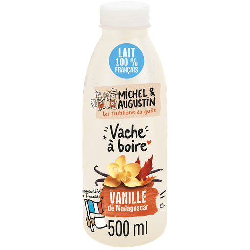 [3760122960749] MICHEL ET AUGUSTIN Vache à boire yogurt Madagascar vanilla infusion 500 ml