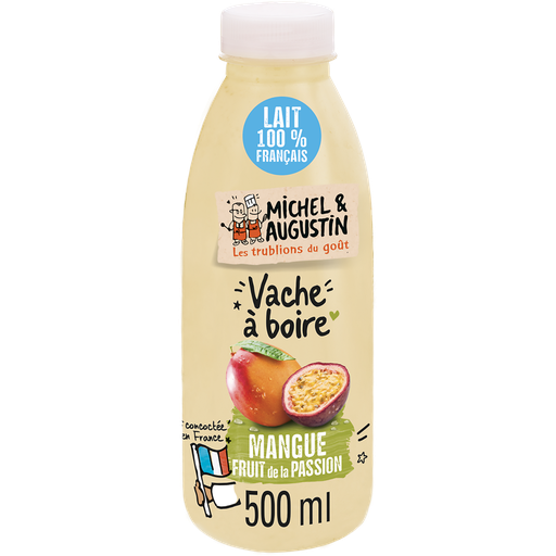 [3760122960848] MICHEL ET AUGUSTIN Vache à boire yogurt mango and passion fruit 500 ml