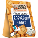 MICHEL ET AUGUSTIN Roquefort and blue poppy seed appetizer biscuits 100 g