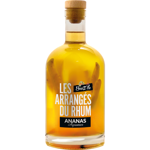 [3760127533009] BREIZ'ILE Arrangé Ananas/Agrumes Les Arrangés du Rhum 28° 70 cl