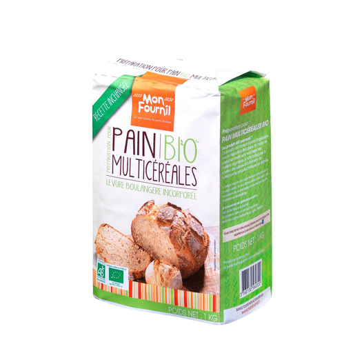 [3760130560320] MON FOURNIL Organic Multigrain Bread Mix 1 kg