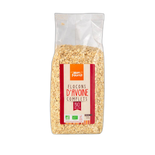 [3760130560870] MON FOURNIL Organic gluten-free whole oat flakes 500 g