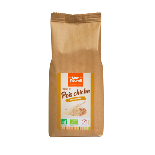 [3760130560900] MON FOURNIL Organic Chickpea Flour Gluten-Free 500 g