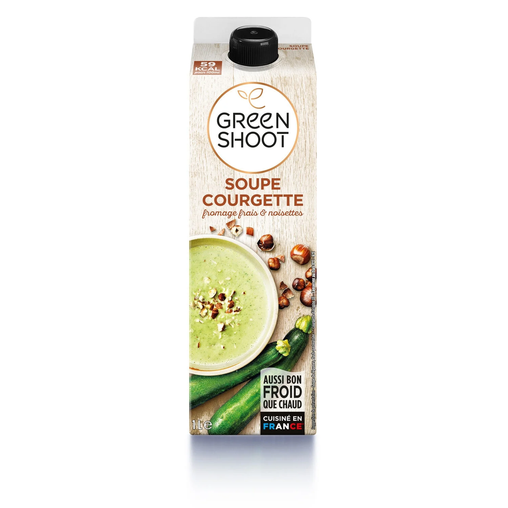 GREENSHOOT Zucchini fresh cheese and hazelnut soup 1 L