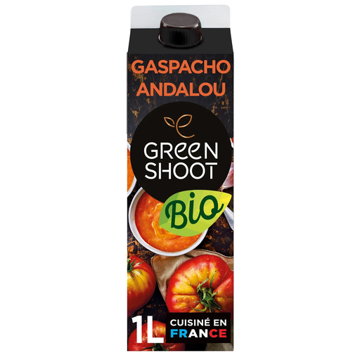 [3760132081335] GREENSHOOT Organic Andalusian Gazpacho with Sherry Vinegar 1 L