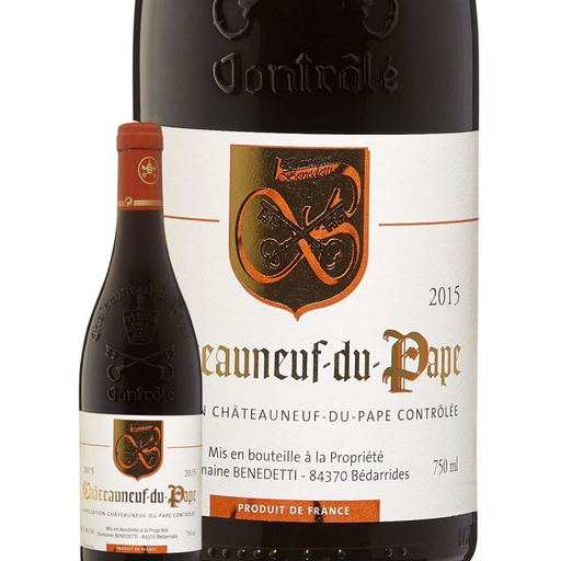 [3760145270023] DOMAINE BENEDETTI Vin Rouge Châteauneuf-du-Pape AOC 2017 Bio 75 cl