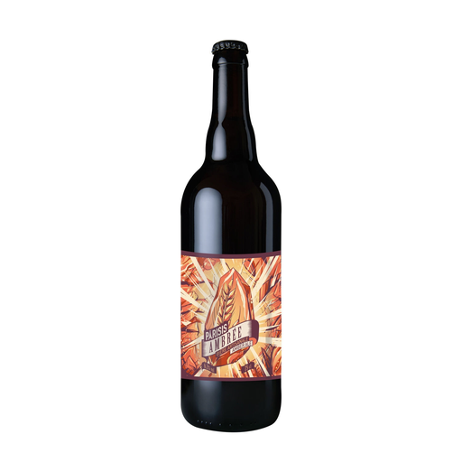 [3760182270116] PARISIS Bière artisanale ambrée 6.2% 75 cl
