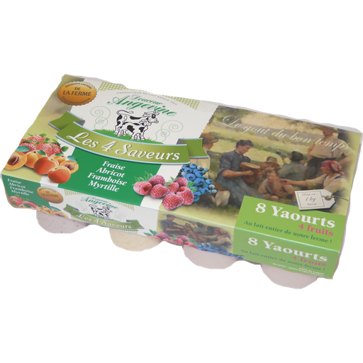 [3760182700453] DOUCEUR ANGELINE Mixed Fruit Yogurt Angevine 8x125g