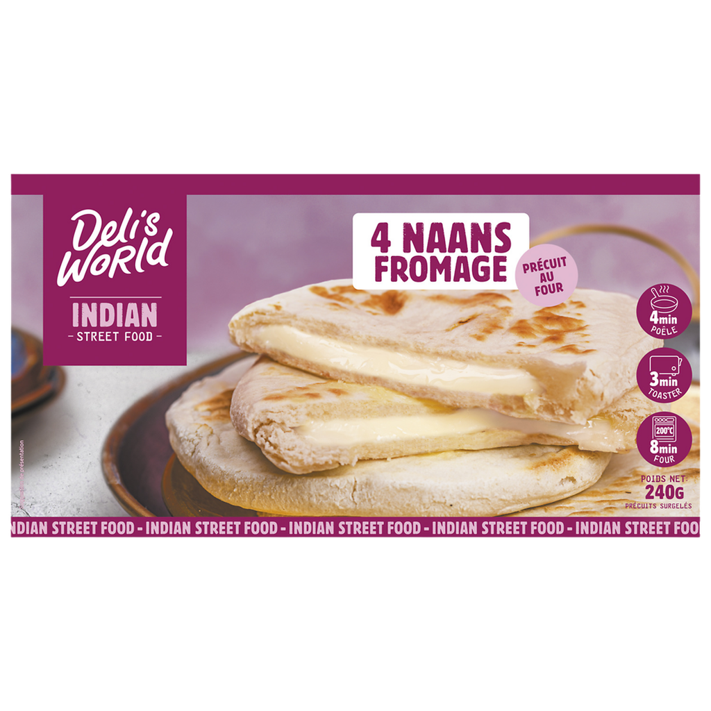 DELI'S Cheese Naan 4 pieces 240 g