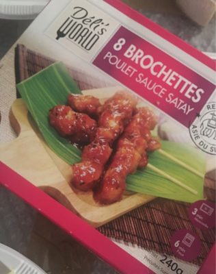 [3760184010826] DELI'S Espetadas de Frango Satay 240 g