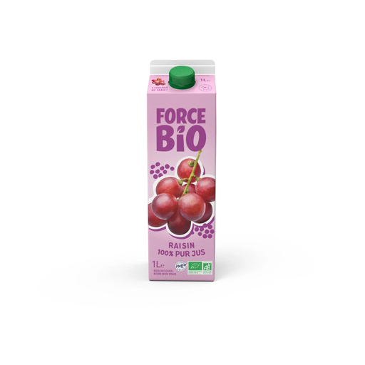 [3760186970036] FORCE BIO Grape Juice 100% Pure Organic 1 L