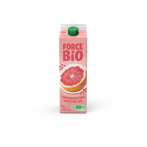 [3760186970050] FORCE BIO Grapefruit Juice 100% Pure Organic Juice 1 L