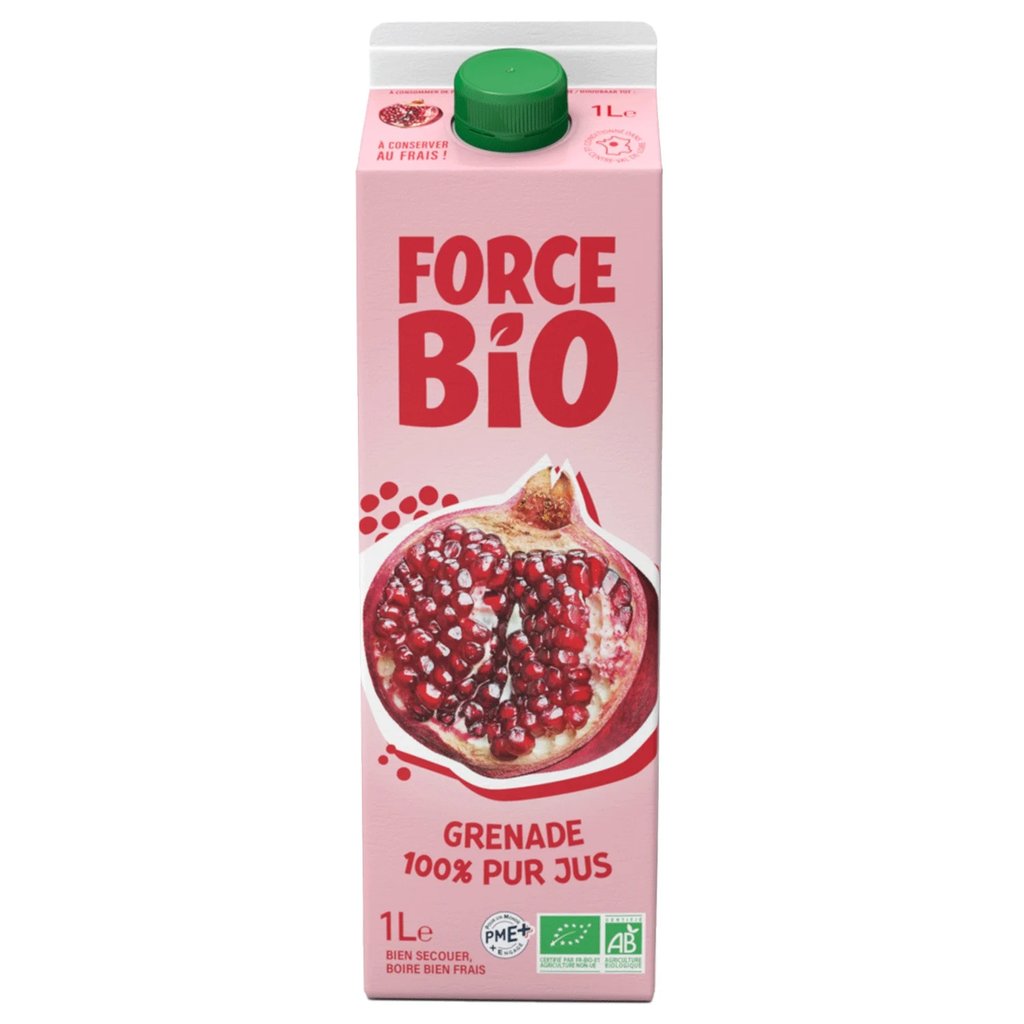 FORCE BIO Pomegranate Juice 100% Pure Organic Juice 1 L