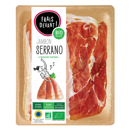 [3760187538044] FRAIS DEVANT Organic Serrano Ham 8 slices 70 g