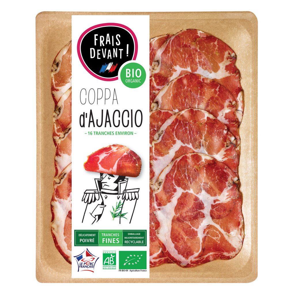 FRAIS DEVANT Organic Coppa d'Ajaccio 16 slices 70 g