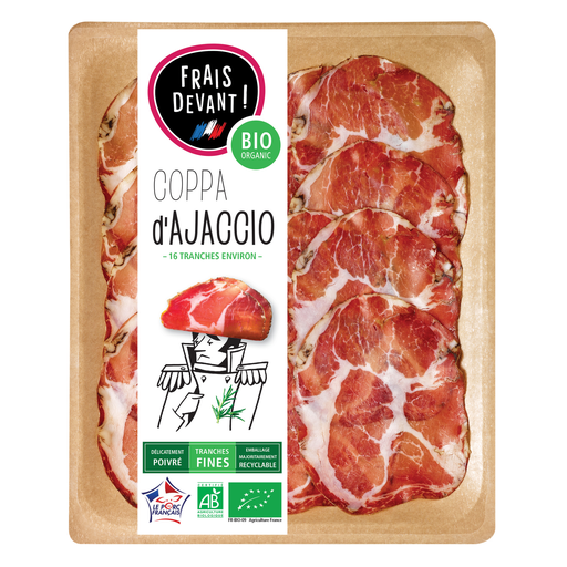 [3760187538938] FRAIS DEVANT Coppa d'Ajaccio Bio 16 tranches 70 g