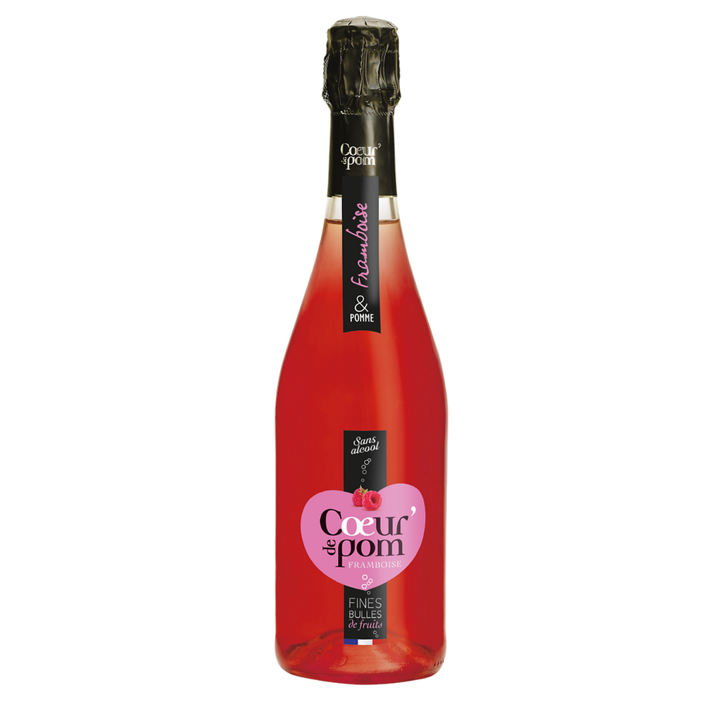 COEUR DE POM Bebida Espumante de Fruta Maçã e Framboesa 0.75 L