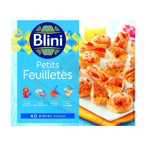 [3760197630110] BLINI Les petits feuilletés 40 piezas 350 g