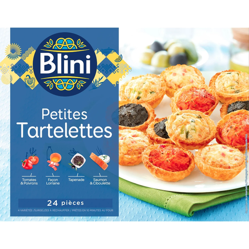 [3760197630127] BLINI Petites tartelettes 4 variétés 300 g