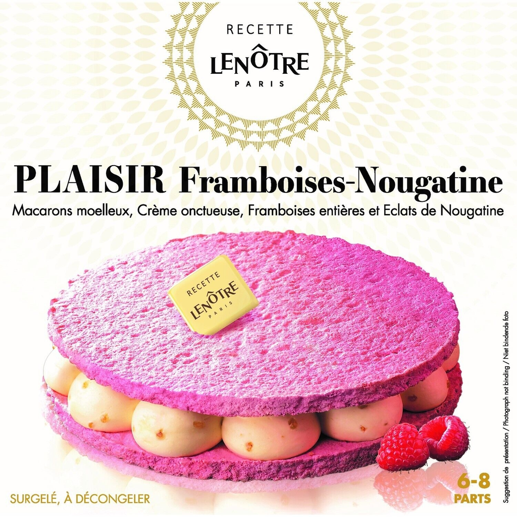 LE NOTRE Gâteau framboises-nougatine 410 g