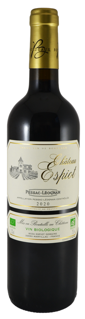 CHATEAU ESPIOT Vinho Tinto Bordeaux Pessac Léognan Merlot Cabernet Sauvignon 75 cl