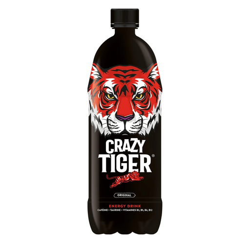 [3760205593338] CRAZY TIGER Energy Drink with Taurine and Caffeine 1.5 L