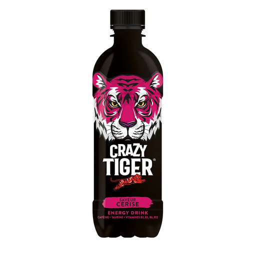 [3760205598241] CRAZY TIGER Energy Drink Cherry 50 cl