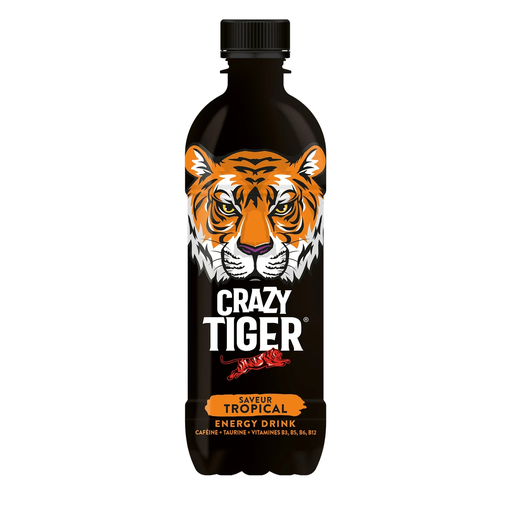 [3760205599118] CRAZY TIGER Tropical Energy Drink 50 cl