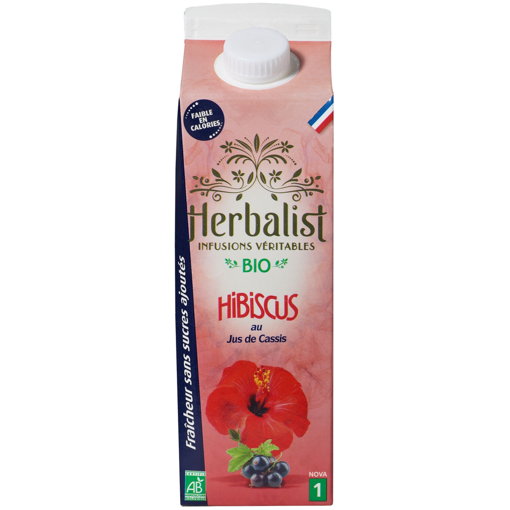 HERBALIST Organic hibiscus blackcurrant infusion drink 1L