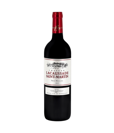 [3760221602090] CHÂTEAU LA CAUSSADE Saint-Martin Trois Moulins, 2015 Côtes de Blaye AOP Tinto 75 cl