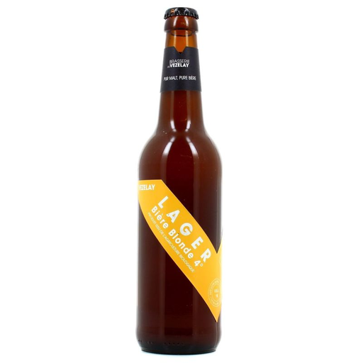 [3760222500524] BRASSERIE DE VEZELAY Bière Lager Bio 4% 50 cl