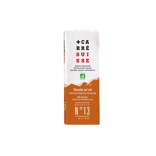 [3760231780238] CARRE SUISSE Milk Chocolate Bar with Caramel Bits 40 g