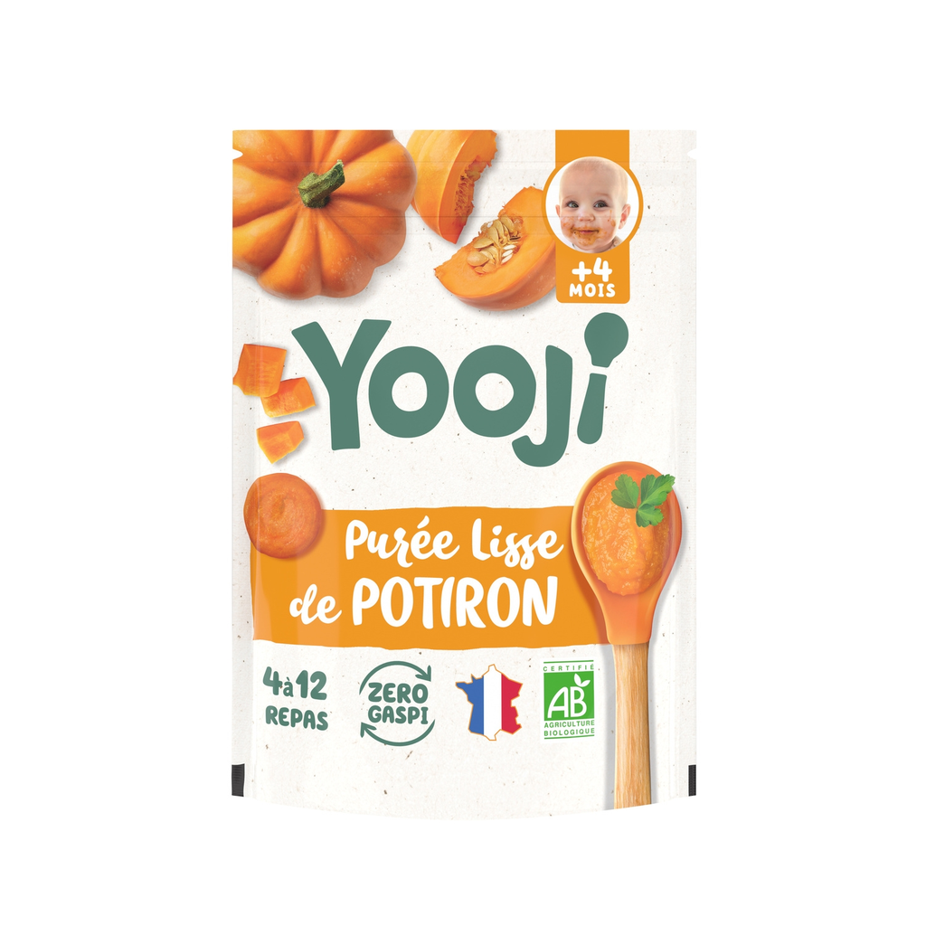 YOOJI Baby Food Smooth Pumpkin Puree Organic 24x20g